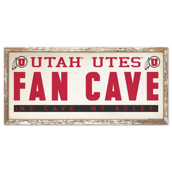 Wholesale-Utah Utes Wood Sign 8" x 17"