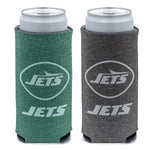 New York Jets COLORED HEATHERED 12 oz Slim Can Cooler