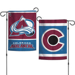 Colorado Avalanche Garden Flags 2 sided 12.5" x 18"