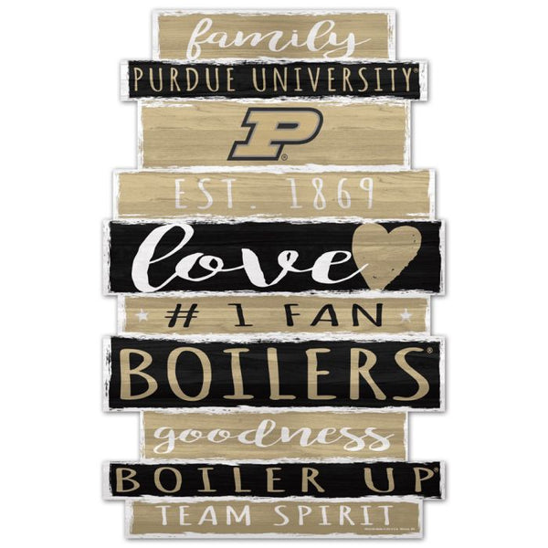 Wholesale-Purdue Boilermakers Wood Sign 11" x 17" 1/4" thick