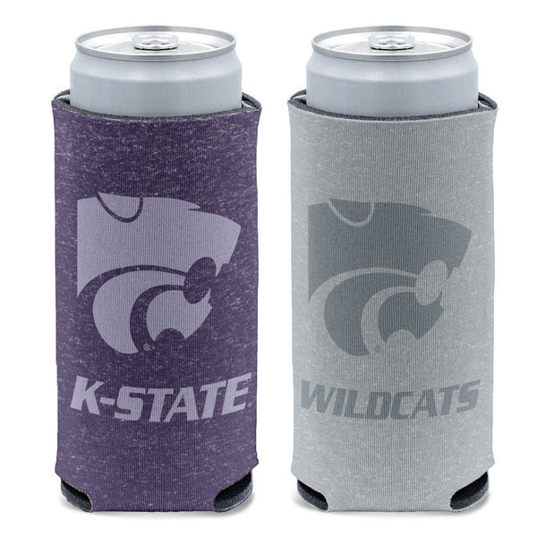 Kansas State Wildcats COLOR HEATHERED 12 oz Slim Can Cooler