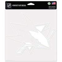 San Jose Sharks Perfect Cut Decals 8" x 8"