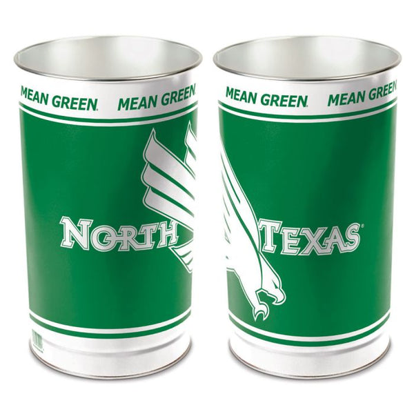 Wholesale-North Texas Mean Green Wastebasket - tapered 15"H