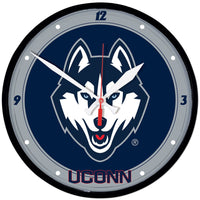 UConn Huskies Round Wall Clock 12.75"