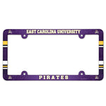 East Carolina Pirates Lic Plate Frame Full Color