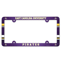 East Carolina Pirates Lic Plate Frame Full Color
