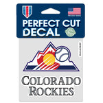 Colorado Rockies Perfect Cut Color Decal 4" x 4"