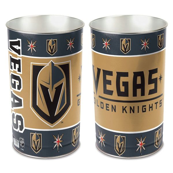 Vegas Golden Knights Wastebasket - tapered 15"H