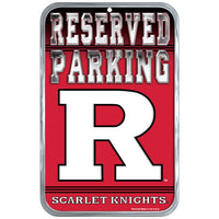 Wholesale-Rutgers Scarlet Knights Reserved Parking Plastic Sign 11" x 17"