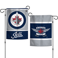 Winnipeg Jets Garden Flags 2 sided 12.5" x 18"