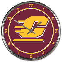 Wholesale-Central Michigan Chippewas Chrome Clock