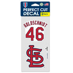 St. Louis Cardinals PLAYERS CHOICE DIAMOND CLUB(R) Perfect Cut Decal Set of two 4"x4" Paul Goldschmidt