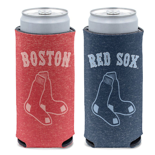Boston Red Sox colored heather 12 oz Slim Can Cooler