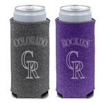 Colorado Rockies colored heather 12 oz Slim Can Cooler