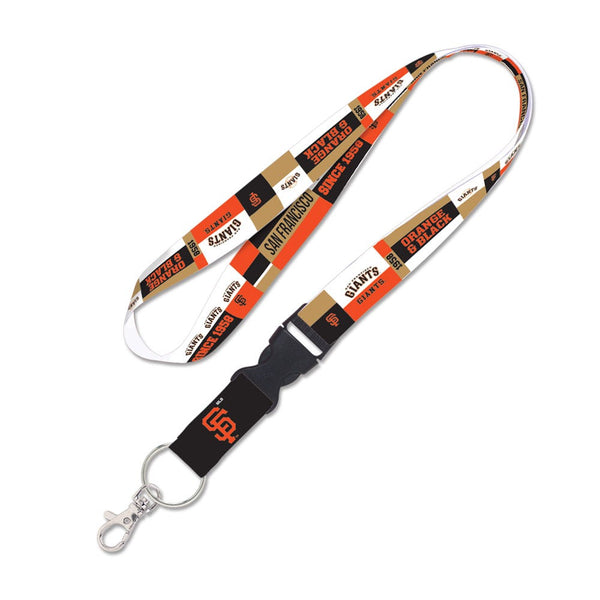 San Francisco Giants color block Lanyard w/detachable buckle 1"