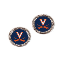 Virginia Cavaliers Earrings Jewelry Carded Round