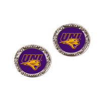 Northern Iowa Panthers Earrings Jewelry Carded Round