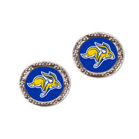 South Dakota State Jackrabbits Earrings Jewelry Carded Round