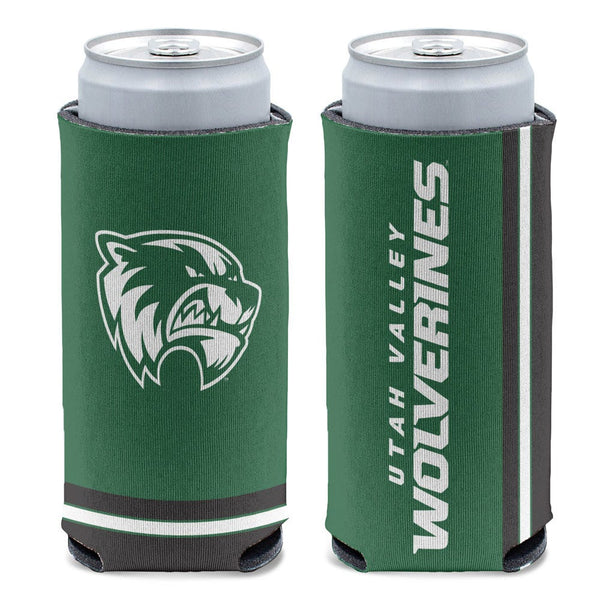Utah Valley Wolverines 12 oz Slim Can Cooler