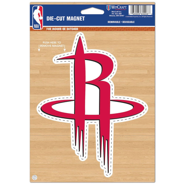 Houston Rockets Die Cut Logo Magnet 6.25" x 9"