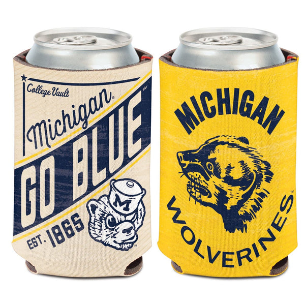 Michigan Wolverines /College Vault Can Cooler 12 oz.