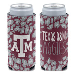 Texas A&M Aggies LEOPARD 12 oz Slim Can Cooler