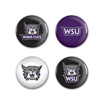 Weber State Wildcats Button 4 Pack 1 1/4" Rnd