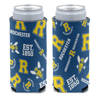 Rochester Yellow Jackets SCATTER PRINT 12 oz Slim Can Cooler