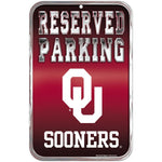 Wholesale-Oklahoma Sooners Reserved Parking Plastic Sign 11" x 17"