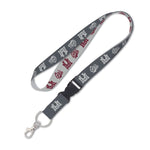 Wholesale-Montana Grizzlies CHARCOAL Lanyard w/detachable buckle 1"