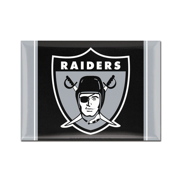Las Vegas Raiders / Classic Logo RETRO Metal Magnet 2.5" x 3.5"