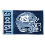 North Carolina Tar Heels HELMET Flag - Deluxe 3' X 5'