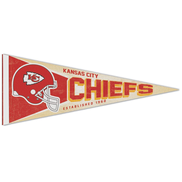Kansas City Chiefs / Classic Logo RETRO Premium Pennant 12" x 30"