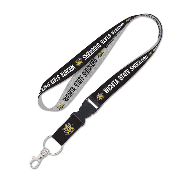 Wichita State Shockers HEATHER Lanyard w/detachable buckle 1"