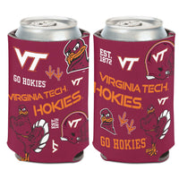 Virginia Tech Hokies SCATTERPRINT Can Cooler 12 oz.