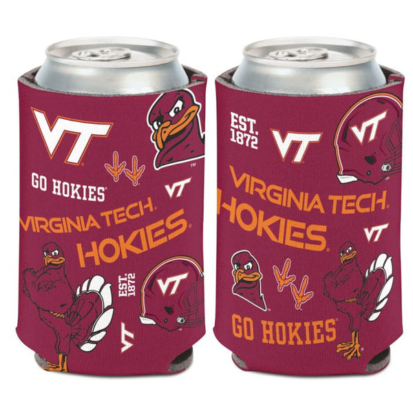 Wholesale-Virginia Tech Hokies SCATTERPRINT Can Cooler 12 oz.