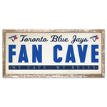 Toronto Blue Jays FAN CAVE Wood Sign 8" x 17"