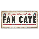Arizona Diamondbacks FAN CAVE Wood Sign 8" x 17"