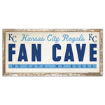 Kansas City Royals FAN CAVE Wood Sign 8" x 17"