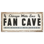Chicago White Sox FAN CAVE Wood Sign 8" x 17"