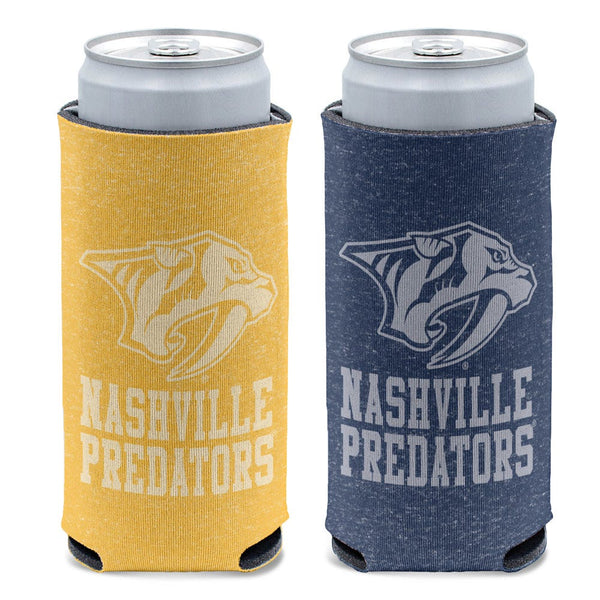 Nashville Predators colored heather 12 oz Slim Can Cooler