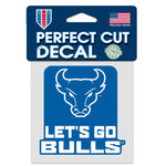 Wholesale-Buffalo Bulls SLOGAN Perfect Cut Color Decal 4" x 4"