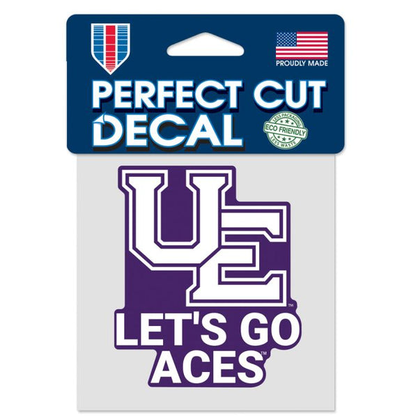 Wholesale-Evansville Purple Aces SLOGAN Perfect Cut Color Decal 4" x 4"