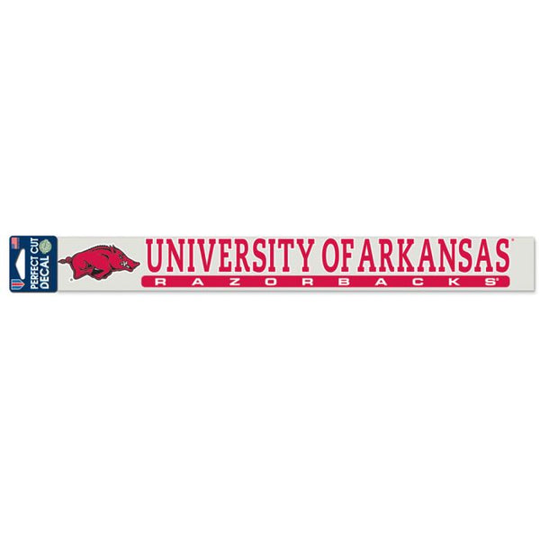 Wholesale-Arkansas Razorbacks Perfect Cut Decals 2" x 17"