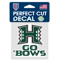 Hawaii Warriors SLOGAN Perfect Cut Color Decal 4" x 4"