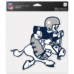 Dallas Cowboys / Classic Logo RETRO Perfect Cut Color Decal 8" x 8"