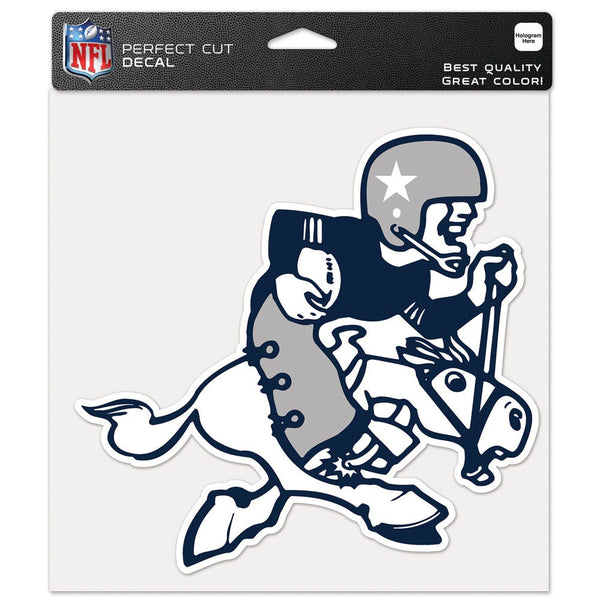 Dallas Cowboys / Classic Logo RETRO Perfect Cut Color Decal 8" x 8"