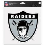 Las Vegas Raiders / Classic Logo RETRO Perfect Cut Color Decal 8" x 8"