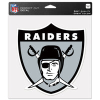 Las Vegas Raiders / Classic Logo RETRO Perfect Cut Color Decal 8" x 8"