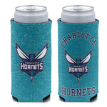Charlotte Hornets colored heather 12 oz Slim Can Cooler